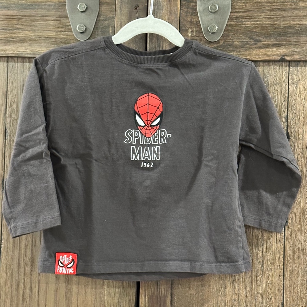 Zara kids marvel/Spider-Man long sleeve tshirt size 2/3 toddler